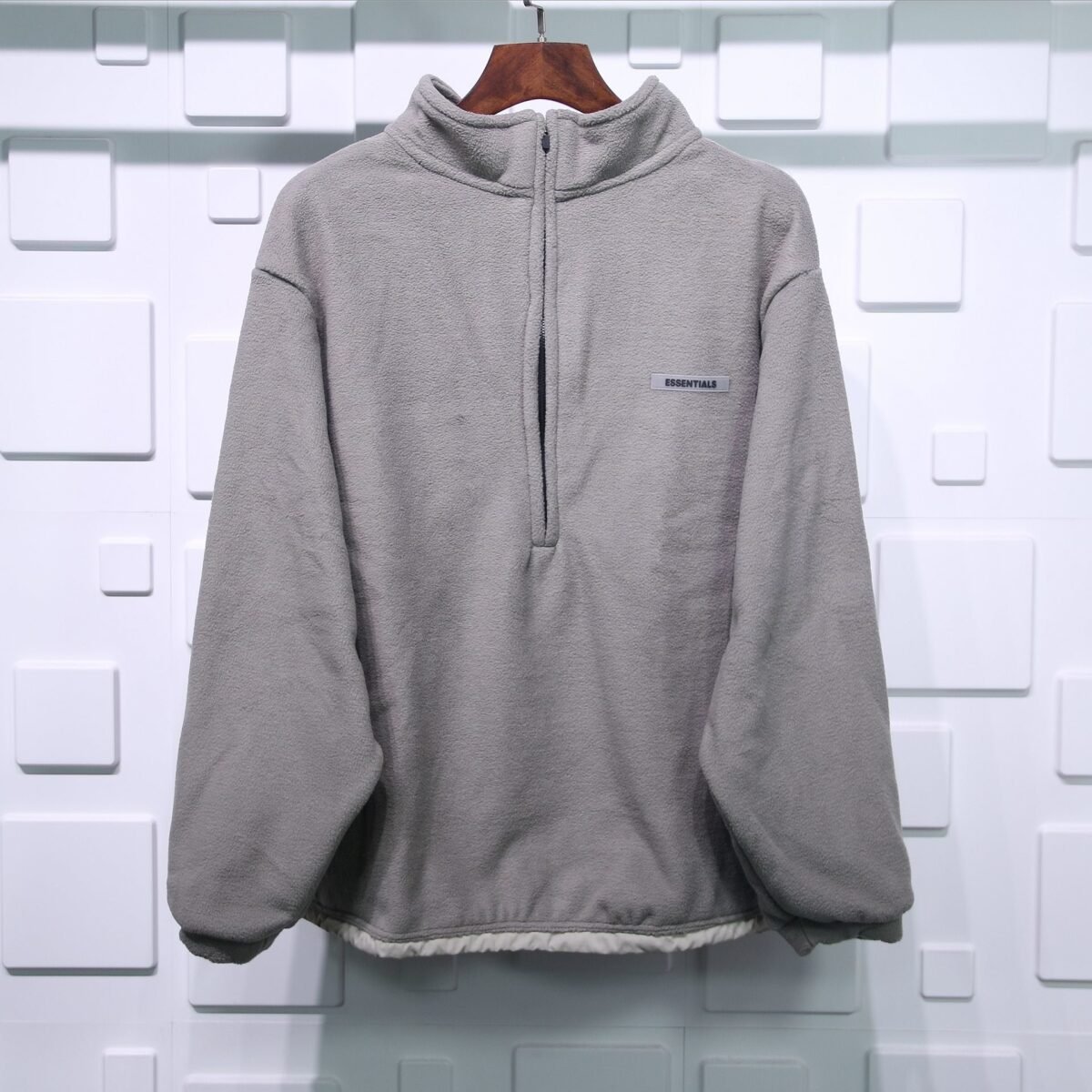 FEAR OF GOD ESSENTIALS POLAR FLEECE HALF ZIP SWEATER 00016